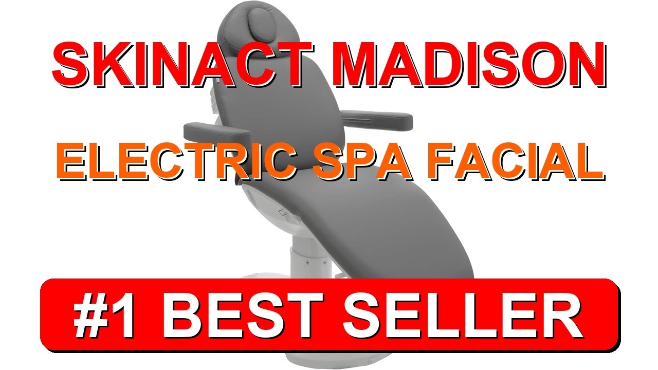 SKINACT Madison Electric Spa Facial Treatment Chair Table (Gray) - B0DNRLB6XH