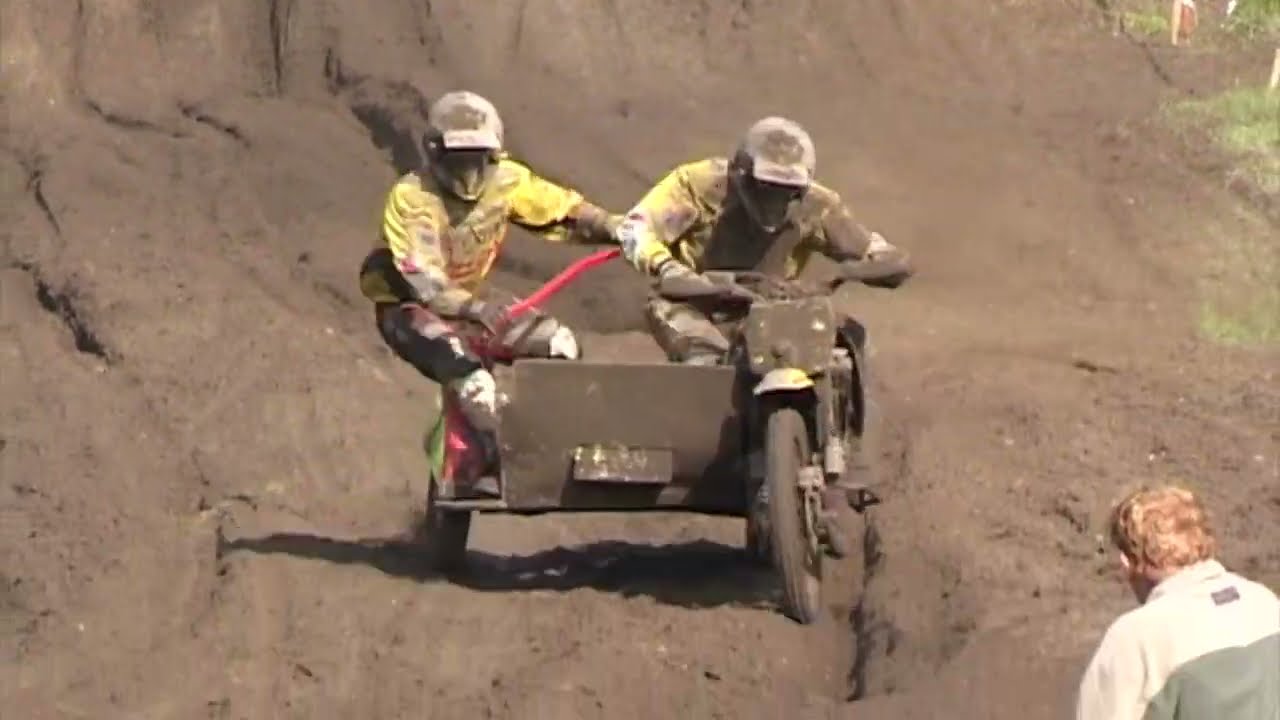 Motocross sidecar World championship. Netherlands GP 2001 Oss 1-st race