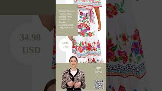 Women’s Mexican Dress #mexico #mexican #amazon #dress #woman #comfortable #youtubeshorts Women’s Mexican Dress #mexico #mexican #amazon #dress #woman #comfortable #youtubeshorts