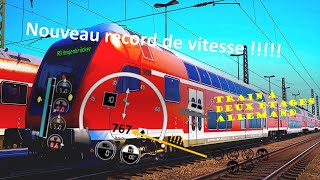 Record de vitesse avec la locomotive allemande deux étages (DB Dabpbzfa 767.2) sur Train Sim World 2 screenshot 4