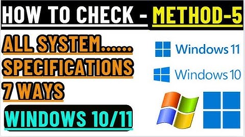How to Check Computer Specifications in Windows 10/11 | "systemInfo" | 7 Ways | Method-5
