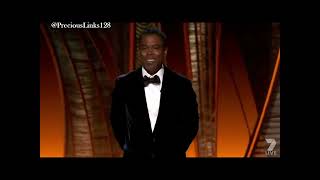 Watch the uncensored moment Will Smith smacks Chris Rock on stage at the Oscars, drops F-bomb.