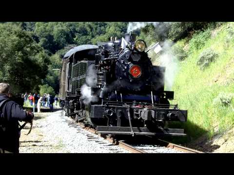 Quincy Railroad engine # 2 at Niles Canyon Railway , 3-14-10