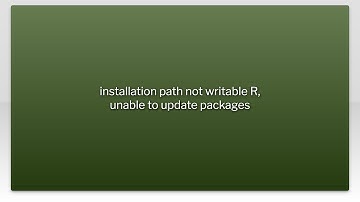 installation path not writable R, unable to update packages