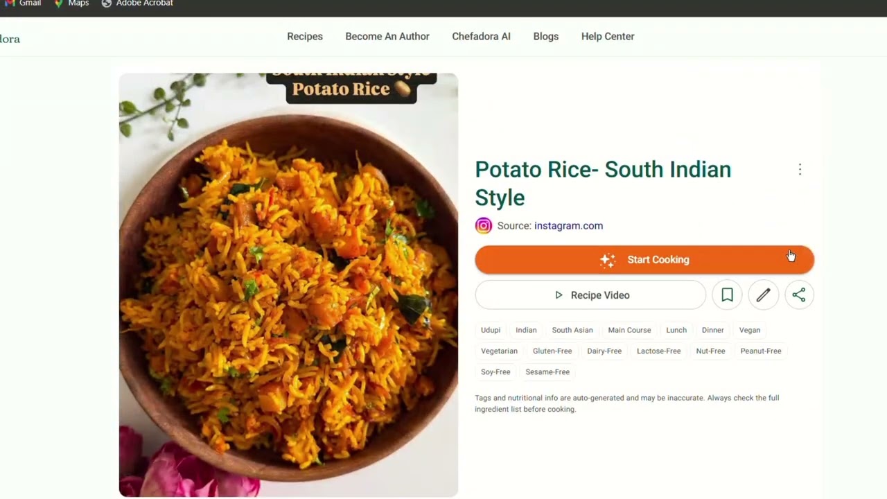 Save any recipe from anywhere. Cook it with AI by your side.