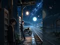 Midnight Ride Under the Moon 🌙 | Anime Chill Vibes #moonlight #animescenery #relaxinganime #anime