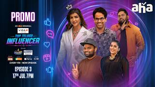 Top Telugu Influencer Promo | Manchu Lakshmi | Viva Harsha | KV Anudeep | Premieres 17th July 7PM