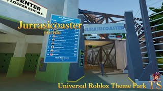 Jurassic Coaster On-Ride - Universal Roblox Theme Park (2026) #9 Jurassic Coaster On-Ride - Universal Roblox Theme Park (2026) #9