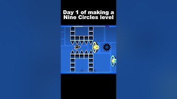 Day 1 of making a Nine Circle level #geometrydash #gdupdate #gd #gaming #level