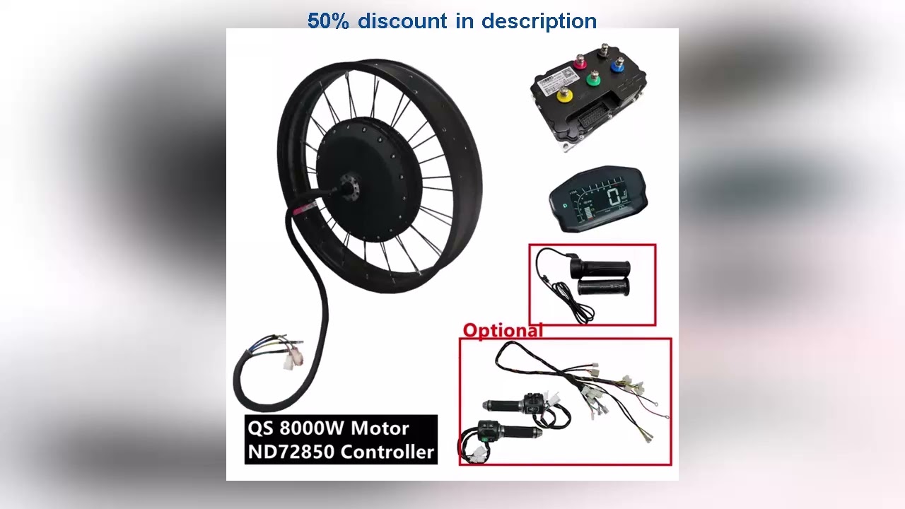 Latest Products You Must Know! NBpower/QS273 V3 72v 8000W Fat Ebike kit 150mm Dropout Electric S