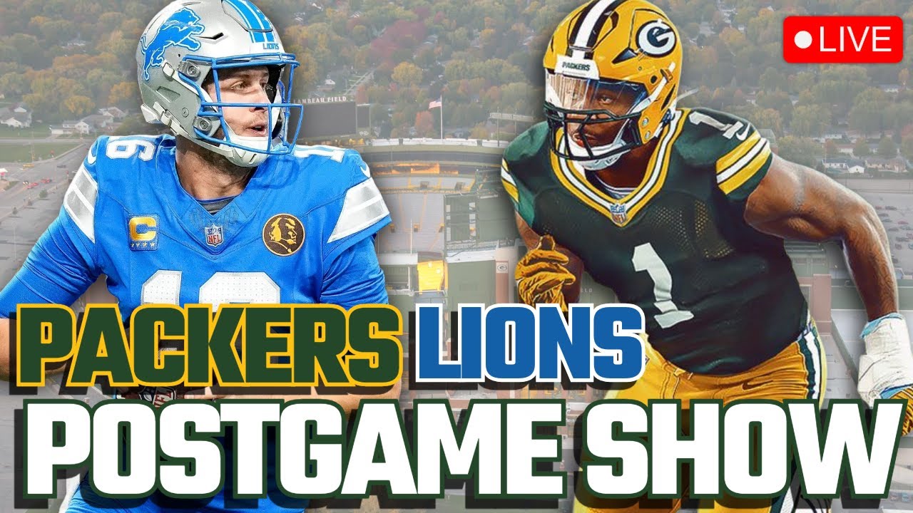LIVESTREAM Packers vs Lions Postgame Show!!! NFL Highlights