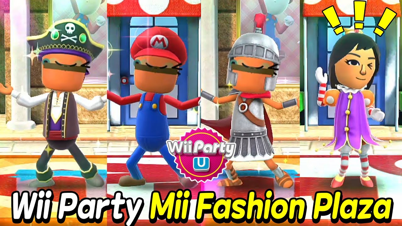 Wii Party U - Mii Fashion Plaza (Expert com)🎵 Beef Boss Vs Dunbar Vs Xixi Vs Monica | AlexGamingTV