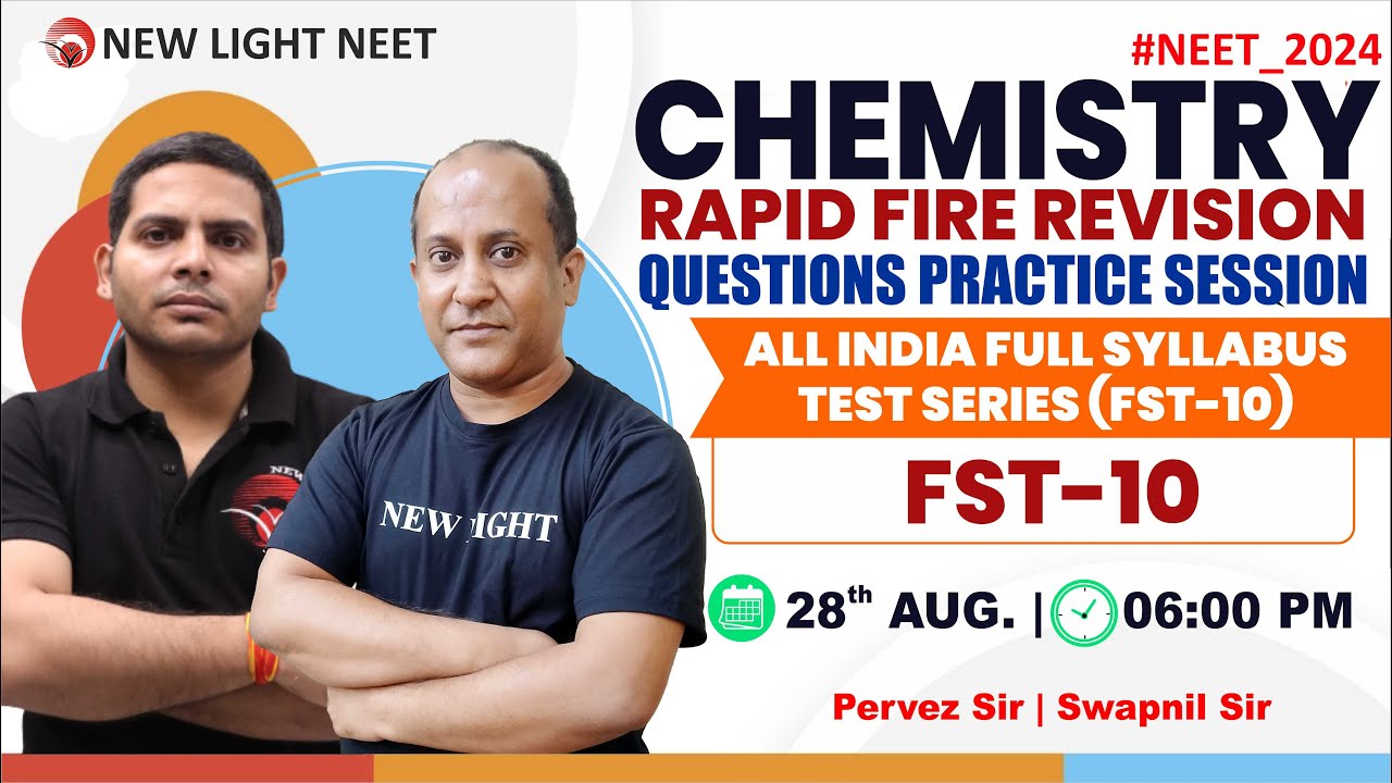 LIVE NEET 2024 | CHEMISTRY RAPID FIRE REVISION & QUES PRACTICE | All ...