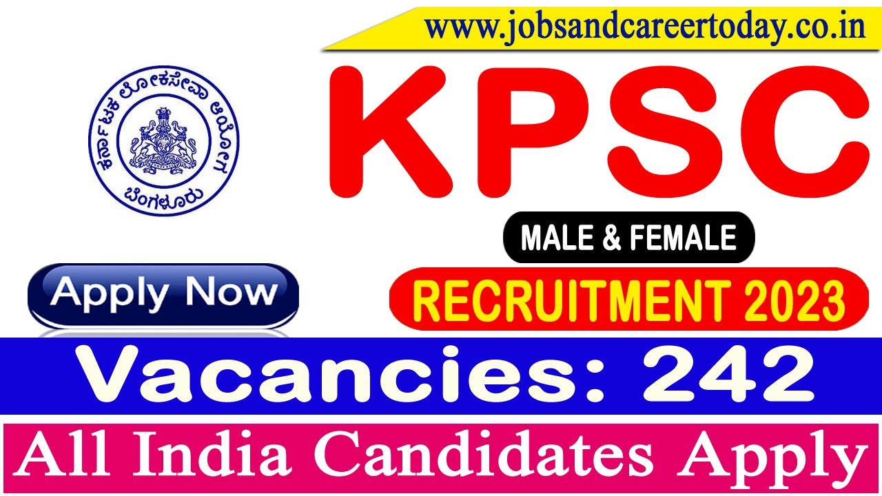 KPSC Recruitment 2023 | Application Form, Vacancies | Apply Now 