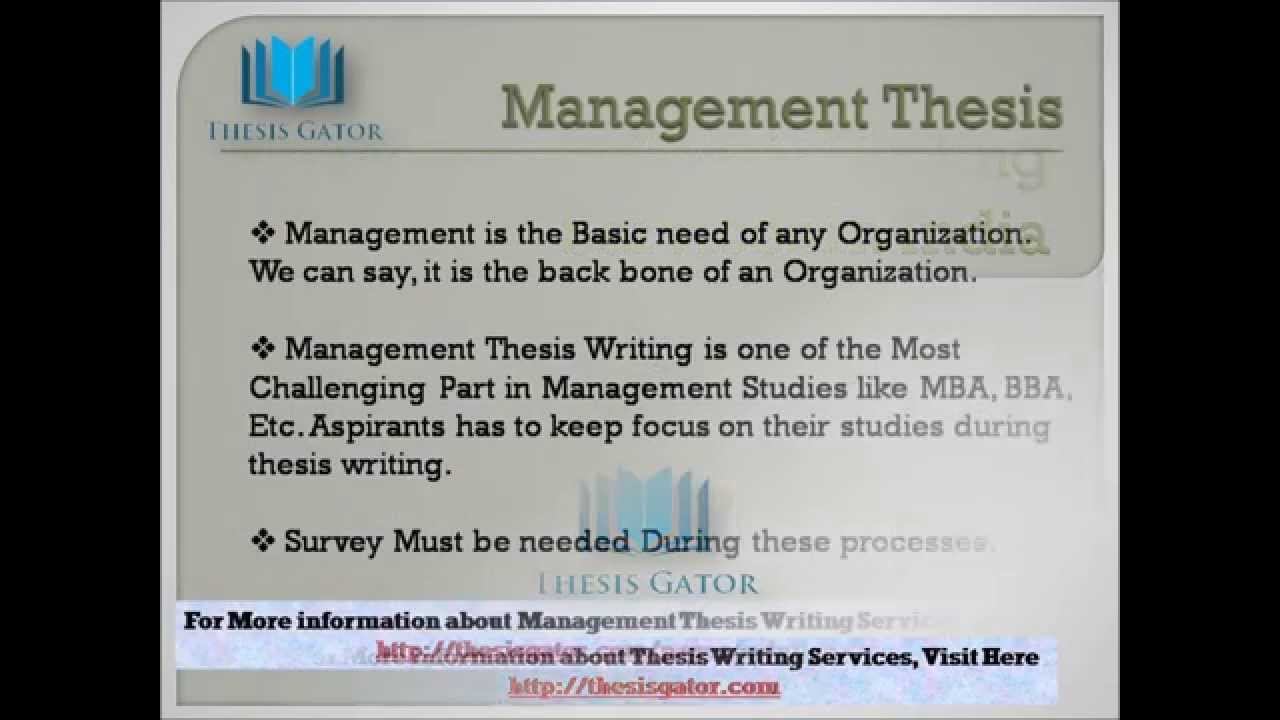 Service management thesis