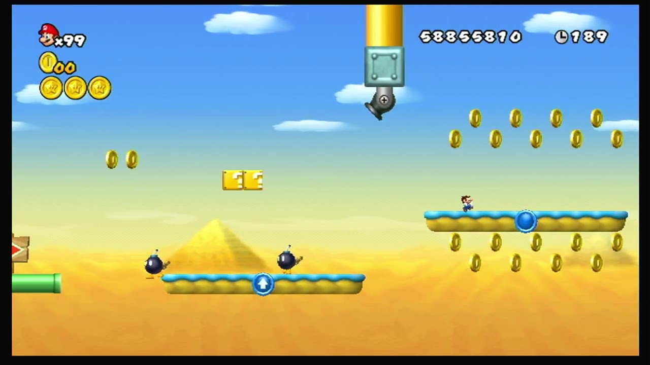 New Super Mario Bros. Wii WITHOUT A COIN: World 9-4 - YouTube