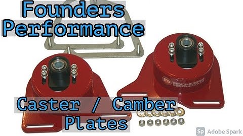 82-92 Camaro Founders Caster Camber Plates First Look