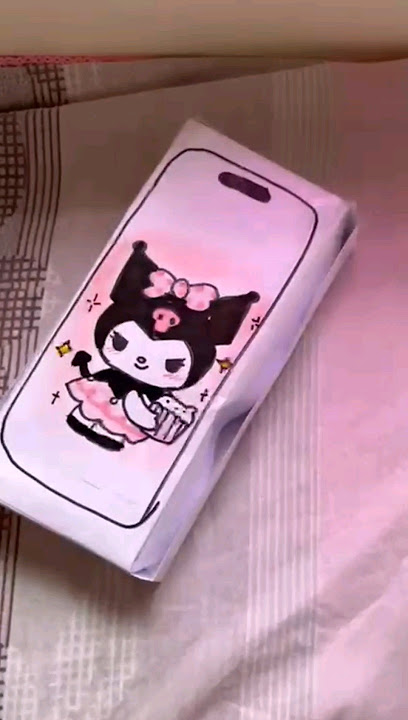 kuromi iPhone unboxing!🖤#asmr #diy #iphone #kuromi #sanrio