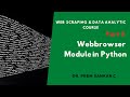 Open Web Browser With webbrowser Module in Python | Web Scrapping and Data Analytics Course #2
