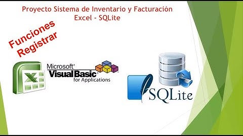 Proyecto Sistema de Inventario Facturacion Excel & SQLite - Funcion Registrar