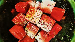 Orange & Red Dual Colour Homemade Blocks Crush ASMR • Soft & Hard Weird Textured Blocks Crush ASMR🎃🦀 screenshot 5