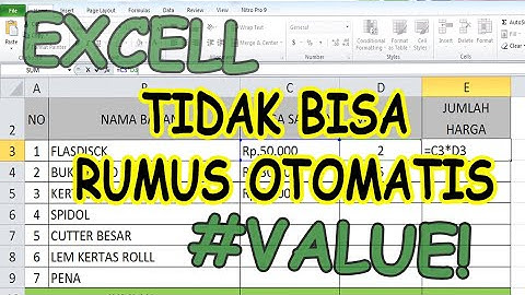 CARA MEMBUAT FORMAT RUPIAH DI EXCEL