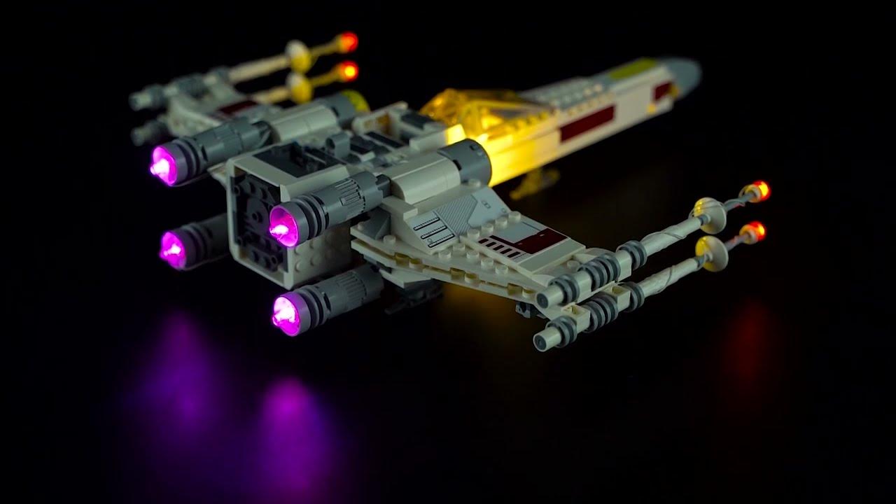 Light Kit LEGO UCS X-Wing Unboxing, Installation & Review Star Wars 75355.  Lightailing LED 