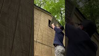 Installing a Louver Vent on Gable End #spring #build #construction