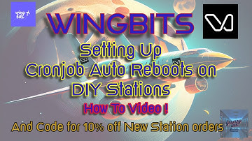 How To Video - Setting up Cronjob on Wingbits DIY Device