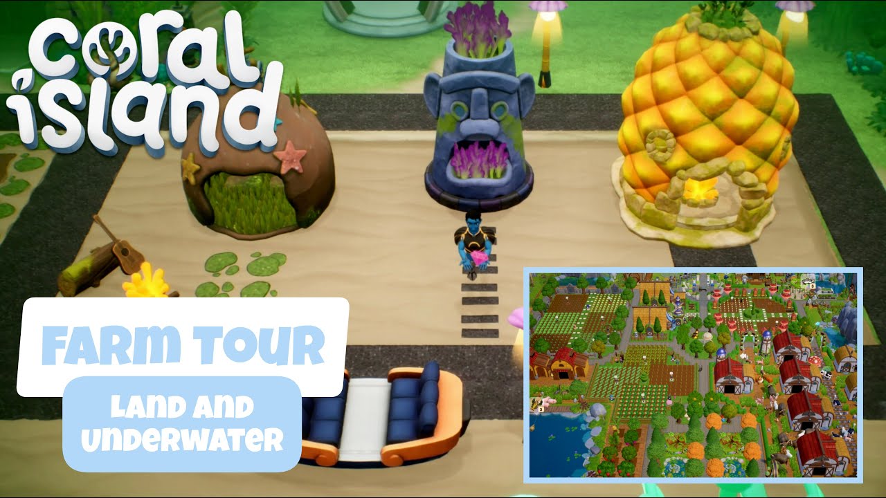 Coral Island Land & Underwater Farm Tour (Year 4)