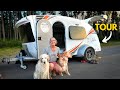 Solo Female and 2 Dogs Living In a Teardrop Trailer