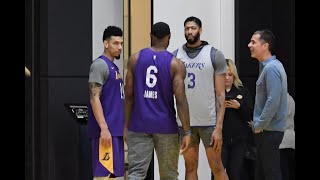 Lebron James, jr Smith and Anthony Davis working out in Orlando Bubble - britzsport