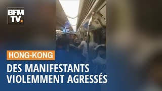 Des manifestants violemment agressés en marge des mobilisations à Hong Kong