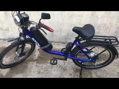 bicicleta elétrica 800w modelo PRIMA Aro 24 Vermelho - Smart