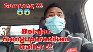 Tutorial membawa trailer di jalan raya | Mudah!! | #trailer #truck #alatberat