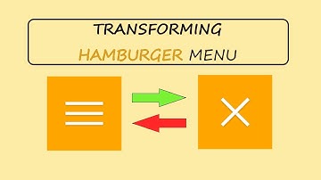 Transforming Hamburger Menu Icons using HTML, CSS & JQUERY