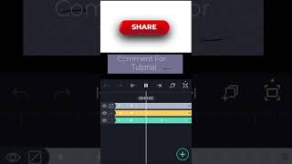 3D button animation in alight motion.