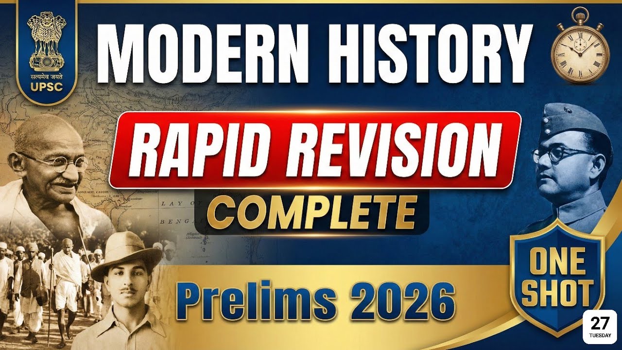 Master Modern History in One Shot! | UPSC CSE 2026 Rapid Revision ...