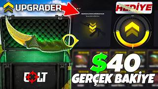 $40 GERÇEK BAKİYE İLE ÇITIRDAN UPGRADE DENEDİK! - CS2 KASA AÇILIMI 2026 (YENİ BIÇAK HEDİYESİ)
