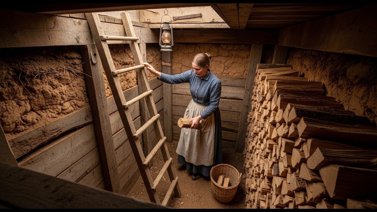 Neighbors Laughed at Her Dugout Shelter Under the House — Until They Found Her Logs Dry All Winter
