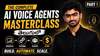 Sell this AI Voice Agent for 1lakh😱!!! Free tutorial in Telugu. Beginner to Pro....