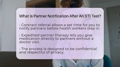 What Is Partner Notification After An STI Test? - Sex Health Expert