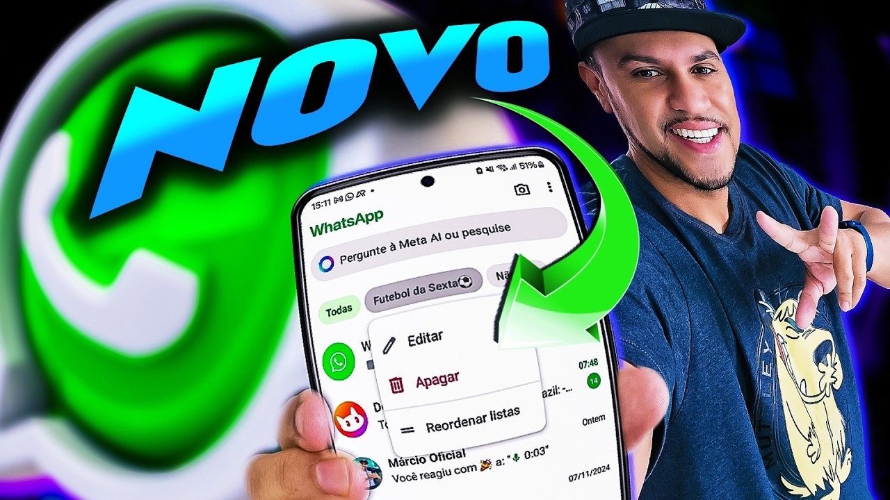 WHATSAPP GANHA MELHORIA EM NOVO RECURSO DE LISTAS - YouTube