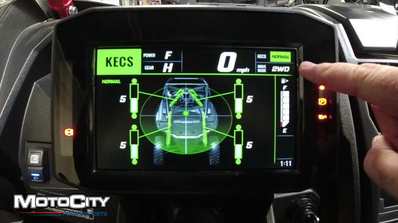 7 Inch TFT Display 2021 Kawasaki Teryx KRX 1000 eS Overview