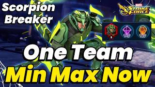 SCORPION BREAKER GUIDE! 5 RED STARS w ONE Team! Min Max NOW! NO Exalted 2026 | MARVEL Strike Force