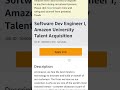 Amazon is hiring #banglorejobs #chennaijobs #2026 #tamilnadujobs