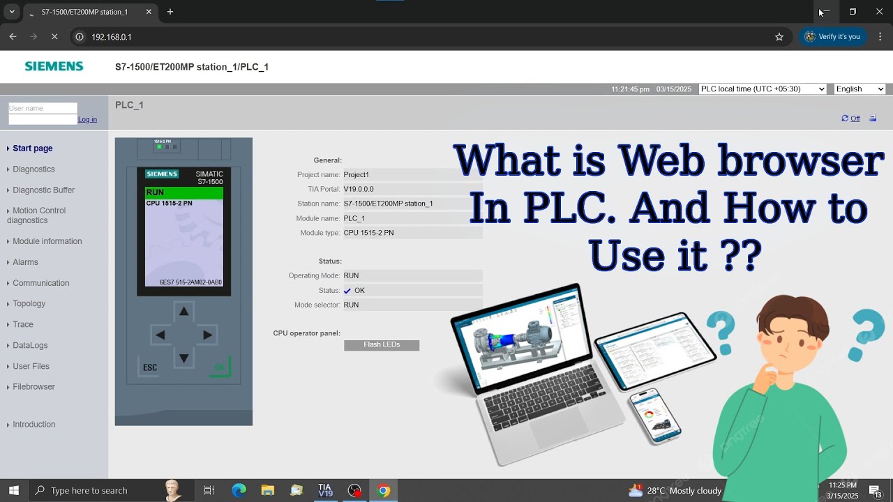 What is "Web Server" In PLC. And How to use it | TIA Portal | Narrated ...