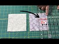 A quick  easy way to create patchwork quilt blocks