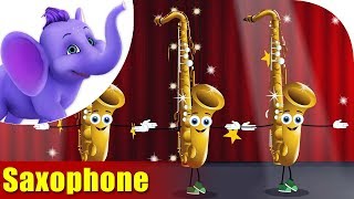 Saxophone | Musical Instrument Songs | 4K | Appu Series