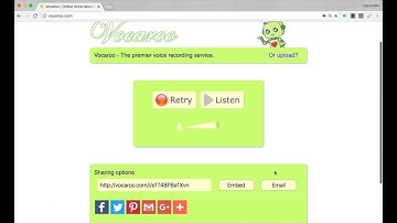 Web 2 0 in the Classroom- Vocaroo